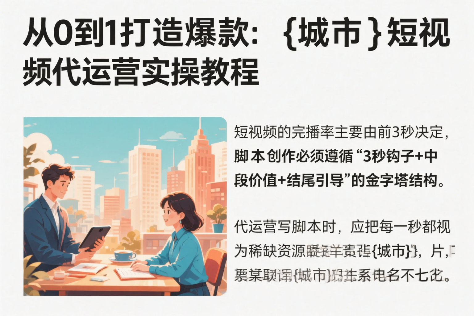 从0到1打造爆款：沈阳短视频代运营实操教程