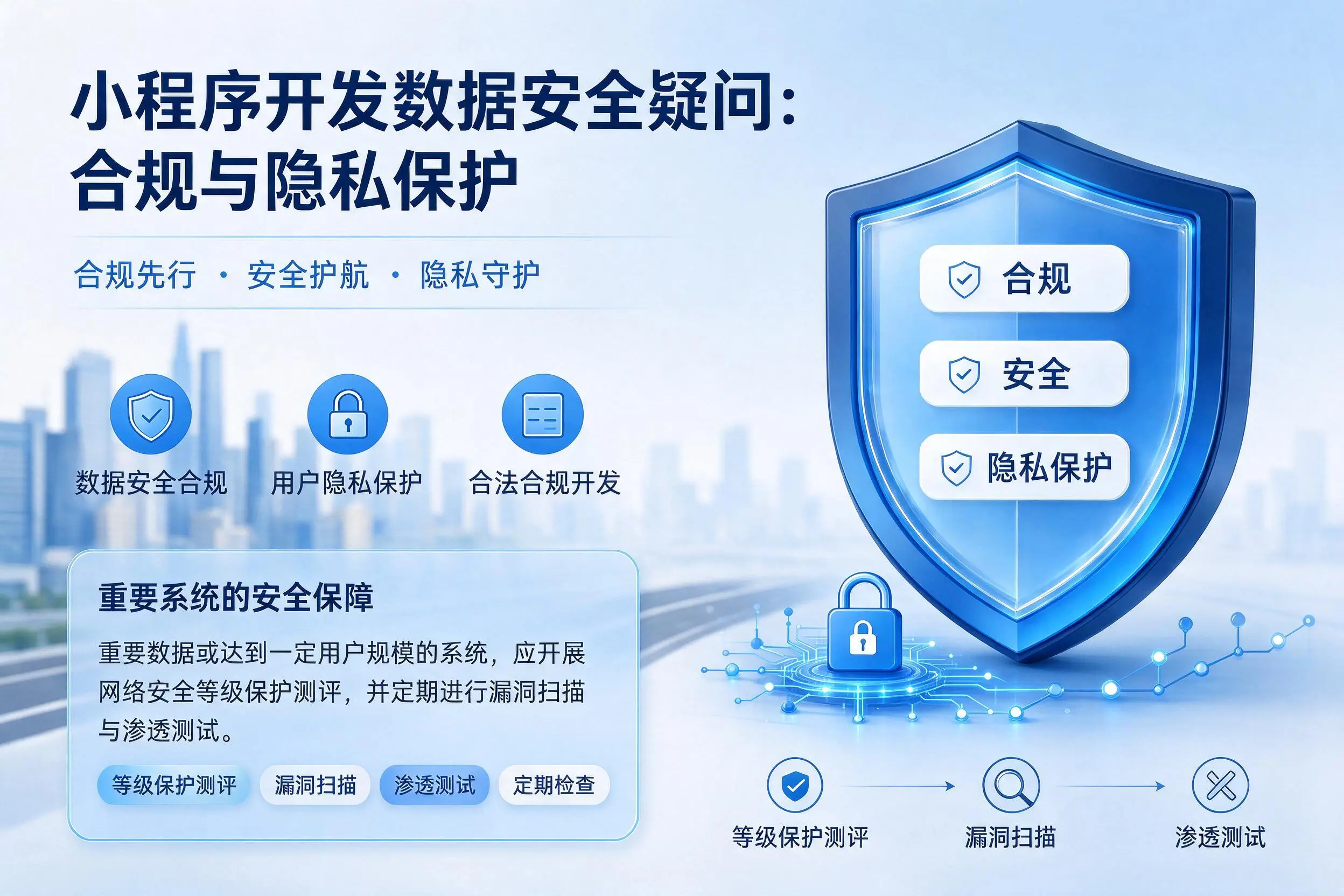 沈阳小程序开发数据安全疑问：合规与隐私保护
