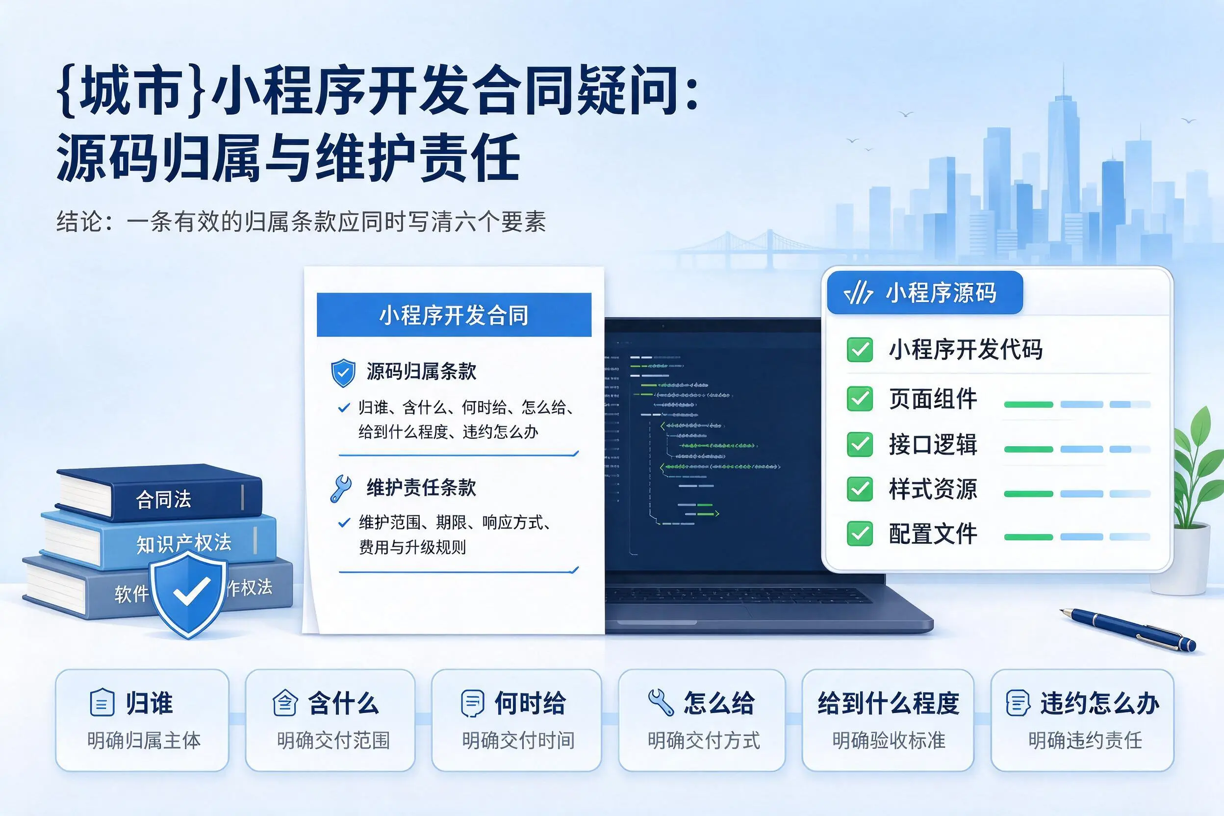 沈阳小程序开发合同疑问：源码归属与维护责任
