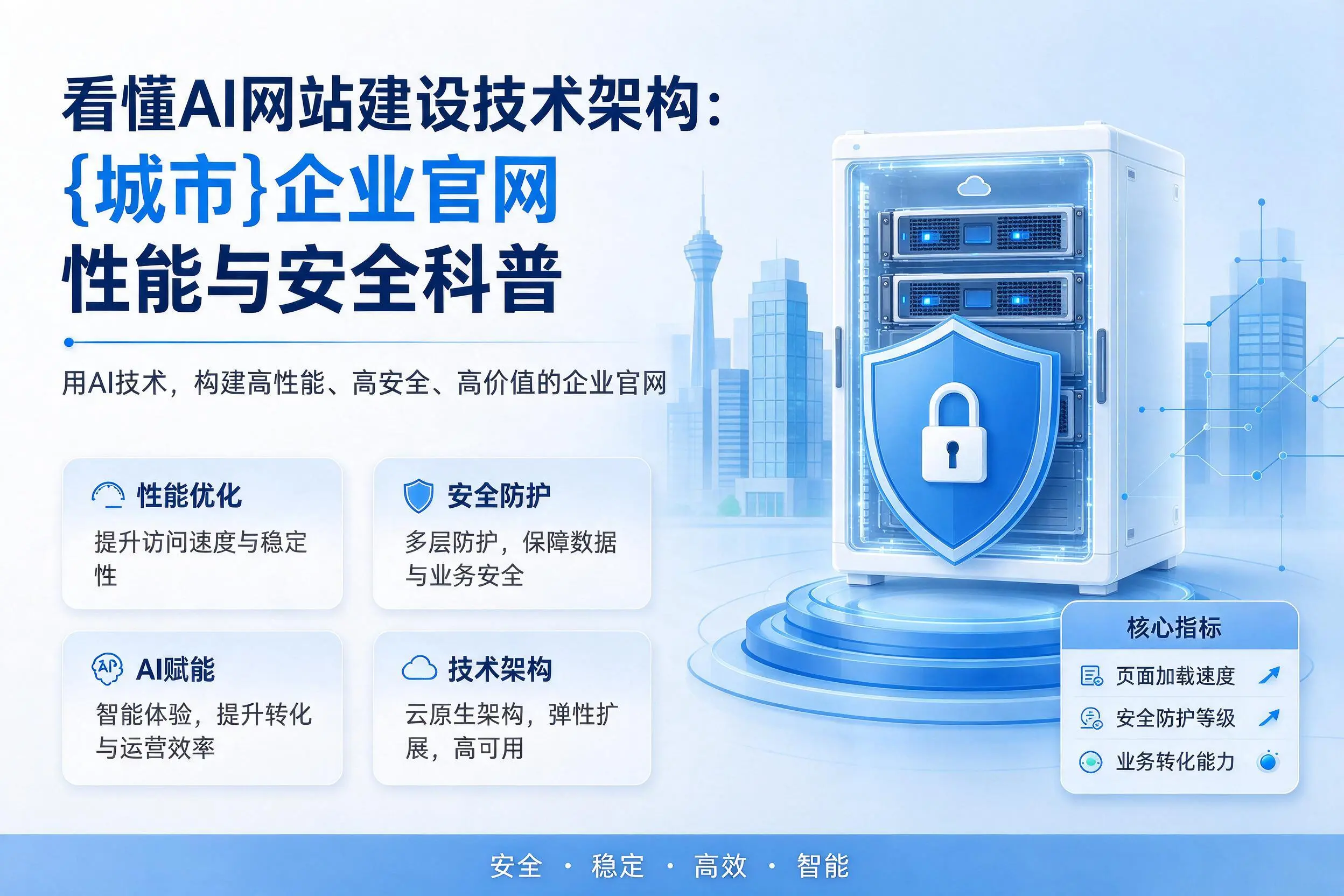 看懂AI网站建设技术架构:沈阳企业官网性能与安全科普