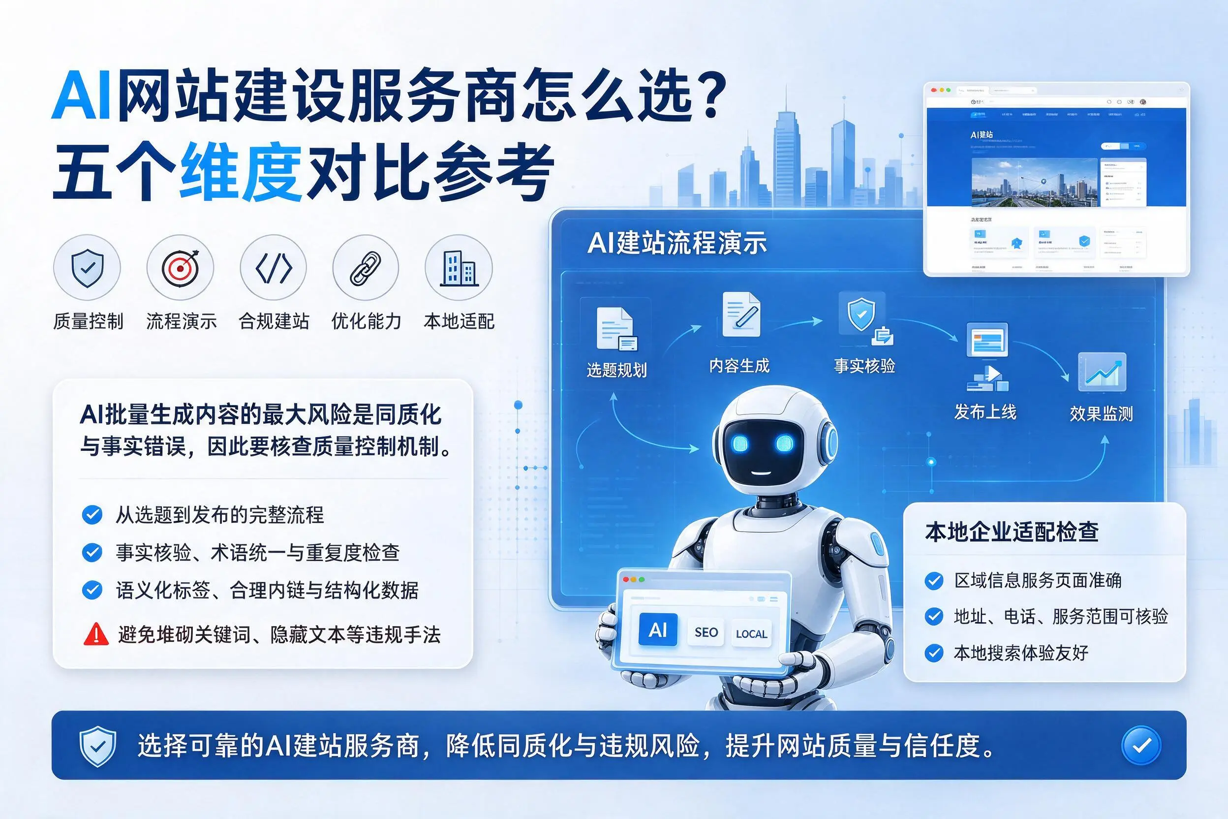 沈阳AI网站建设服务商怎么选?五个维度对比参考